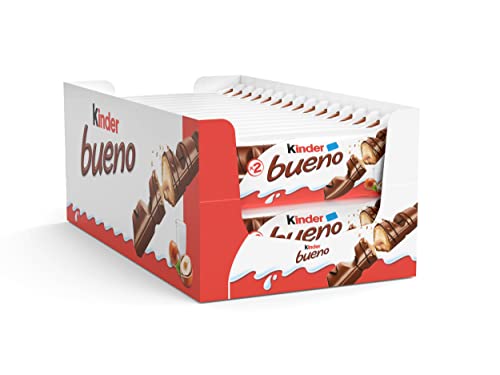 Kinder Bueno - 2 barrette da 43 g – confezione da 30 pezzi