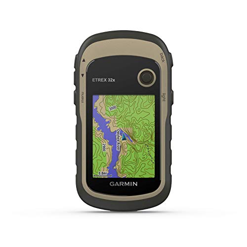 Garmin - eTrex 32x - GPS per escursionismo con mappatura TopoActive Europe precaricata con strade e sentieri percorribili - Bussola elettronica e altimetro barometrico - Verde