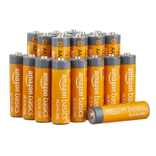 Amazon Basics - Batterie Alcalino AA 1.5 Volt, Performance, confezione da 20 (l’aspetto potrebbe variare dall’immagine)