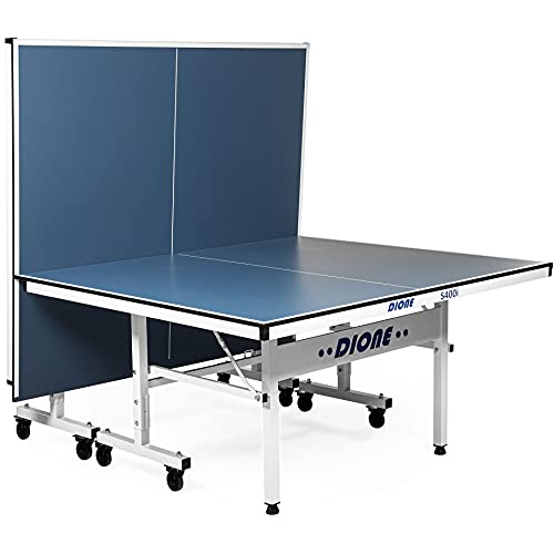 Dione Tavolo da Tennis S400i - 16 mm Top - Indoor Pieghevole - Tavolo da Ping Pong Arrotolabile per Interno - Tavolo Tennis 70kg - 10 Minuti di Installazione