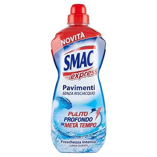 Smac Express - Pavimenti Freschezza Intensa, Detergente Multisuperficie, Azione Pulente Senza Risciacquo, 1000 ml