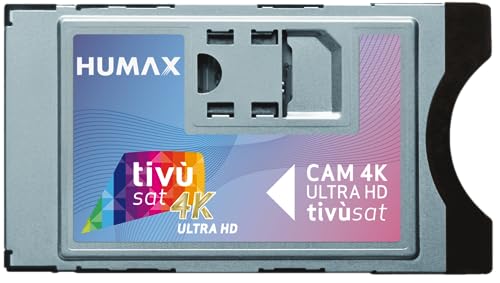 Humax - CAM Tivùsat 4K Ultra HD con interfaccia CI+ECP, scheda inclusa, retro compatibile con i dispositivi CI