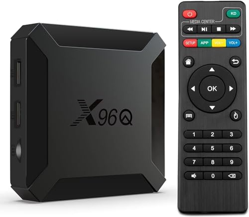 Puersit Android TV Box, X96Q Smart TV Box WiFI 2GB/ 16GB con Allwinner H313,TV Box Android 10.0 Supporta 4K HD con Chipset Quad-core, Streaming Media Player