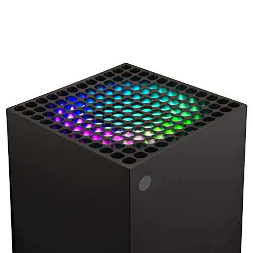 eXtremeRate PlayVital Multicolore RGB LED Striscia Luminosa per Xbox Series X Console Ventola,Nastro Adesivo Luci per Xbox Series X Console Ventilatore con IR Telecomando-7Colori 39 effetti