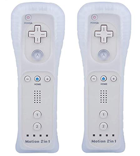 TechKen Telecomando con Motion Plus, e Cinturino da Polso in Silicone per Wii/Wii u (Bianca)
