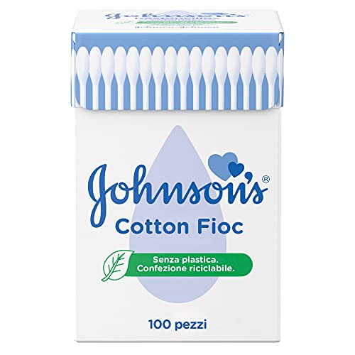 Johnson's Cotton Fioc, Baby Bastoncini Morbidissimi, Cotone - 100 Pezzi