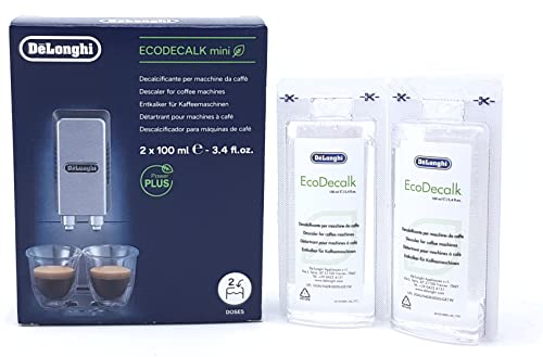 De Longhi Ecodecalk Decalcificante 2 x 100 ml Liquido per Macchine da Caffè Espresso Caffe Magnifica