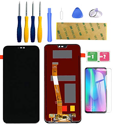 LWMTT Display Compatibile per Huawei P20 Lite Nero,Display LCD e Touch Screen Digitizer Assembly per Huawei P20 Lite Nero + Strumenti Completo