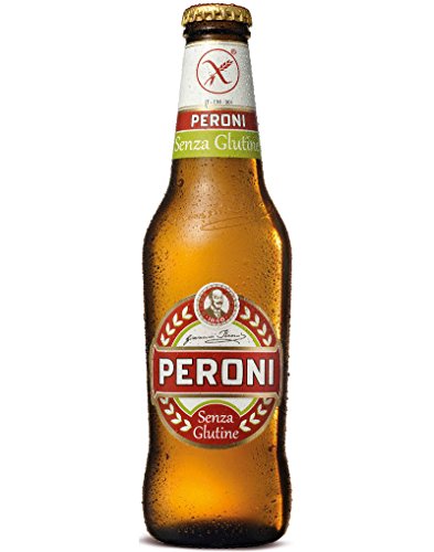 Peroni Birra Senza Glutine, Cassa Birra con 24 Birre in Bottiglia da 33 cl, 7.92 L, Gusto Moderatamente Amaro, Gradazione Alcolica 4.7% Vol