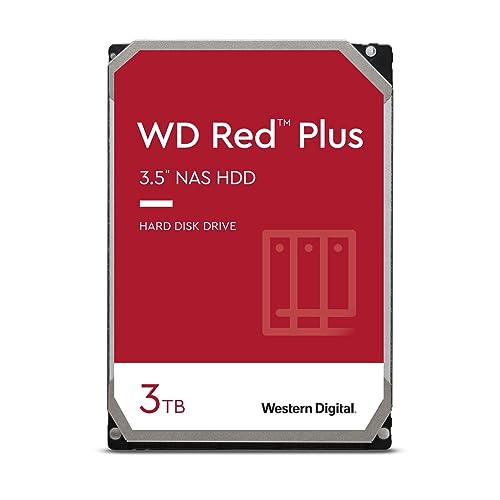 Western Digital WD Red 3 TB NAS hard disk interno 3.5', 5400 RPM Class, SATA 6 Gb/s, CMR, 64 MB Cache, WD30EFAX