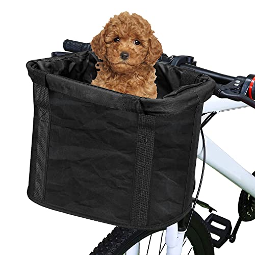 Cani Cestino da bicicletta per cani XXL Cesto Carrello gatto anteriore 58 cm con cuscino griglia 