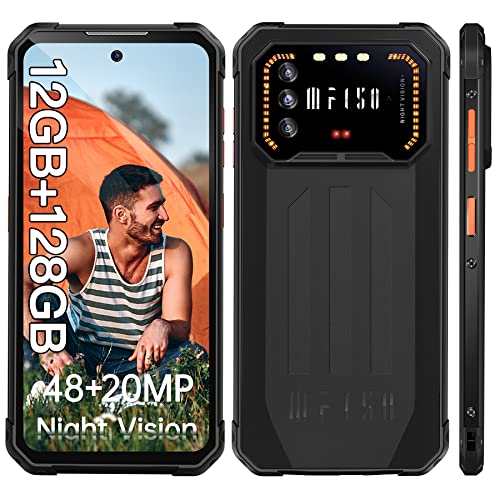 IIIF150 Air1 Pro Rugged Smartphone (2023), 12GB+128GB, 48MP+20MP Visione Notturna, 6.5' FHD+ Cellulare Antiurto, 60Hz, 5000mAh, Android 12, IP68 Impermeabile, 4G Dual SIM, NFC