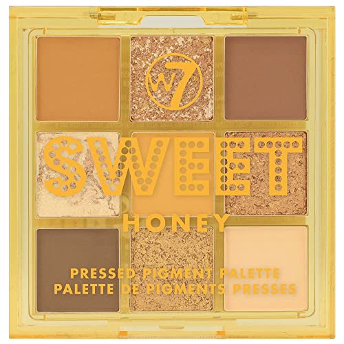 W7 Pressed Pigment Oogschaduw Palette - Sweet Honey