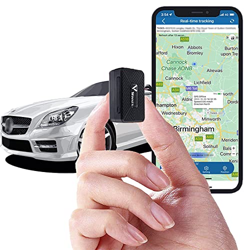 Mini GPS Tracker per auto Micro GPS Spia Localizzatore GPS con APP Gratuita GPS Finder per Auto/Bambino/Valigia/Borsa Magnete Antifurto Avviso di vibrazione Geo-fence,Winnes TK913 1500mAh Impermeabile
