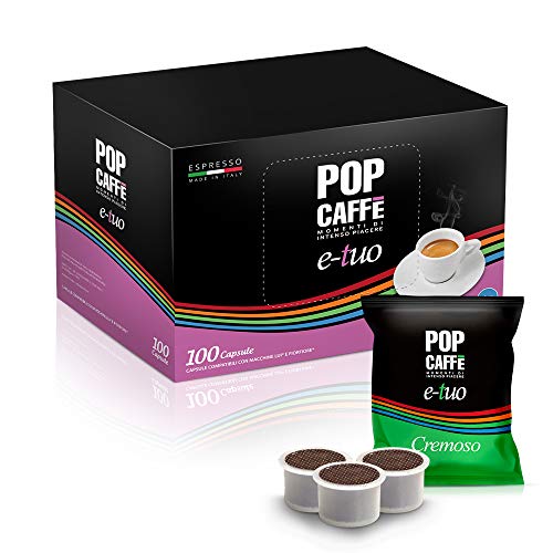 100 capsule POP E-TUO CREMOSO compatibile FIOR FIORE e LUI CAFFE