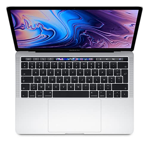 Apple 2019 MacBook Pro Touch Bar with 2,4 Ghz Intel Core i5 (13-inch,8 Go RAM,256 Go SSD) Argent (Renewed)
