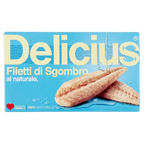 Delicius Filetti di Sgombro al Naturale, 125g