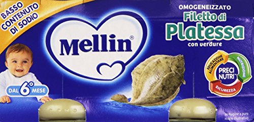 Mellin - Omogeneizzato, Filetto di Platessa - 160 grams