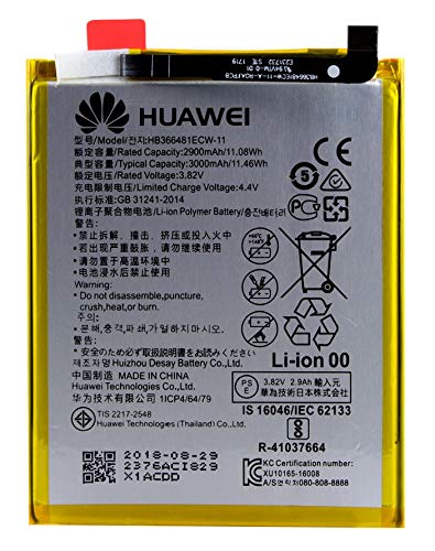 Batteria per Huawei P20 Lite - Batteria di ricambio agli ioni di litio da 3000 mAh, accessori originali Huawei con display pad