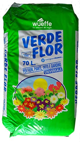 Terriccio Universale Biologico 70% TORBA - sacchi 70 lt. - orto fiori piante prato 80 (5 sacchi da lt.70)