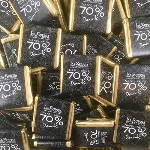 Cioccolatini Fondenti Extra 70% Napolitains La Suissa Kg 1 - Cioccolatini di Cortesia Senza Glutine